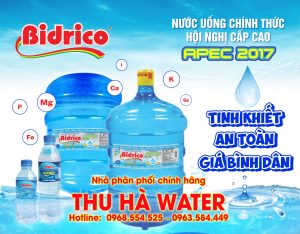 Đại lý nước uống Bidrico chính hãng Thu Hà Water