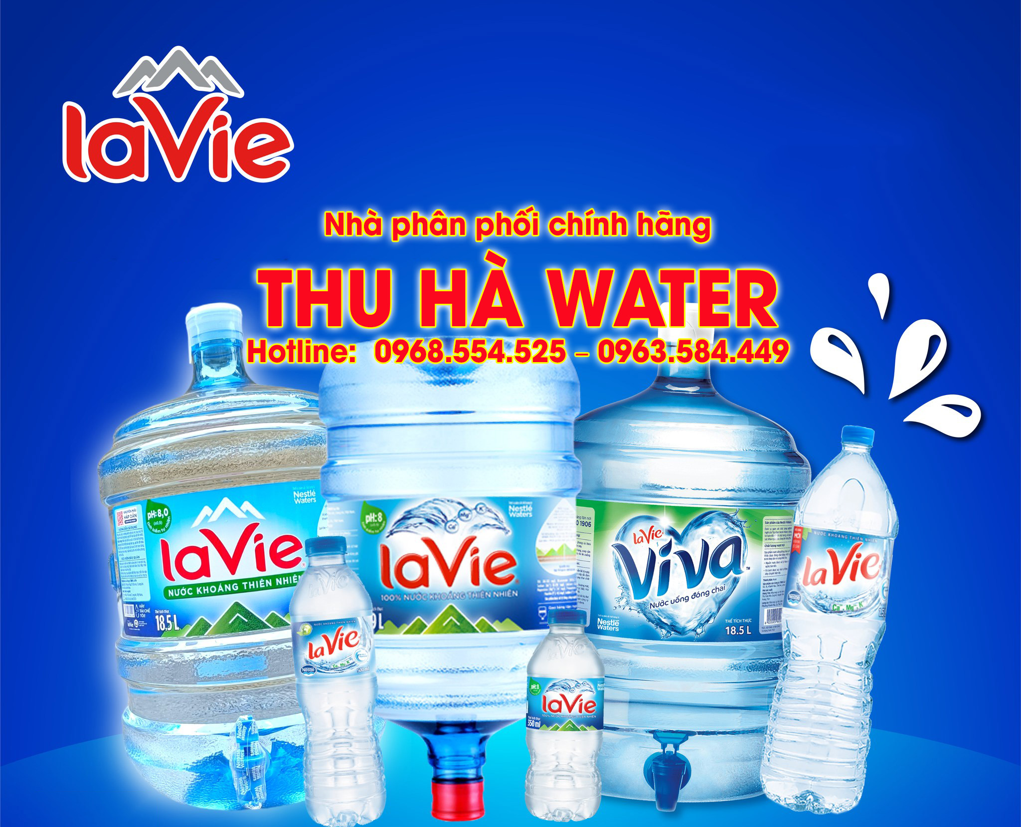Đại lý nước uống LaVie quận 12 chính hãng Thu Hà Water